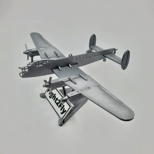 Avro Lancaster RAF WWII Bomber Model Plane Kit — Фото 7 из 9