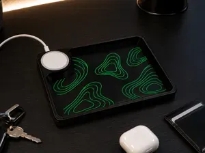 Topographic MagSafe EDC Tray Charging Dock
