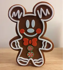 Gingerbread Mickey Stand Alone Christmas Decor