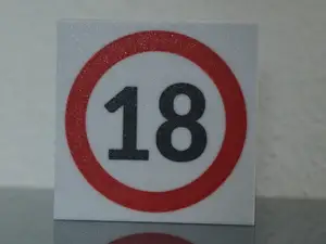 Lightbox Tisch Geburtstagszahlen von 18-99