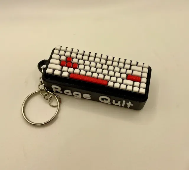 Rage Quit Keyboard Switch Clicker Keychain Fidget — Фото 3 из 4