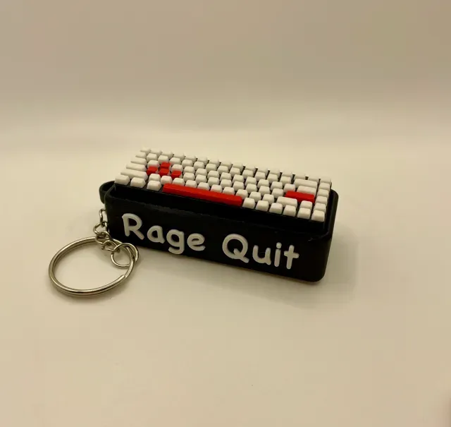Rage Quit Keyboard Switch Clicker Keychain Fidget — Фото 2 из 4