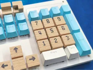 「Minecraft 木半砖」九键、方向键 键帽