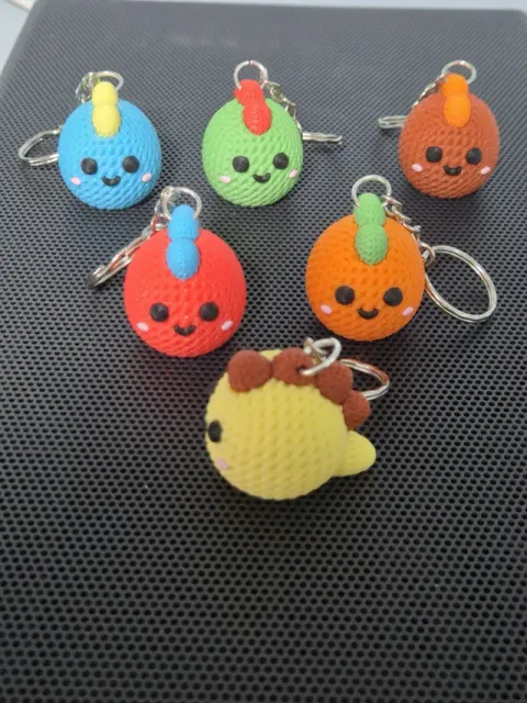 Chibi-Style Crochet Dinosaur Keyring NO AMS — Image 2 of 2