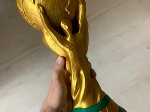 Football World Cup Trophy Real Size and smaller