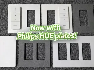 Hidden Screw Decorator Switch Covers 1-4 HUE Plate