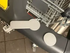 Shopping Cart Token 1€ Size Coin & Handle Version