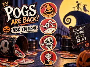 Nightmare Before Christmas Pogs Set
