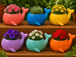 Cute Whale Planter