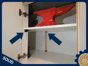 Shelf Anti-Sag Dowel Support Brackets