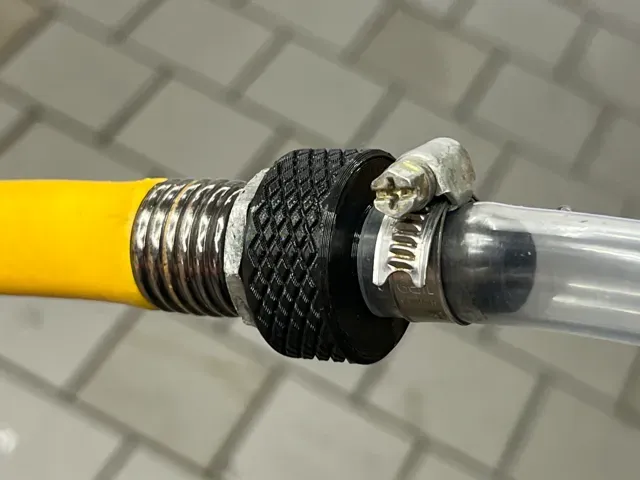 Female garden hose fitting with hose Barb adaptor — Image 6 of 10