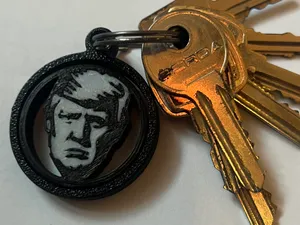 Donald Trump gyro keychain
