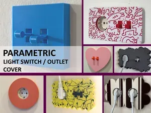 Parametric light switch / outlet cover generator