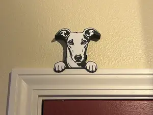 Greyhound Door Topper