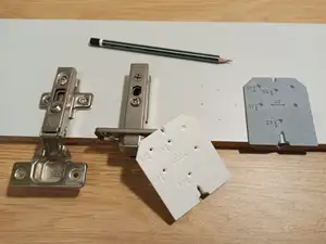 Hinge drilling template