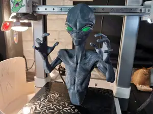 3D Alien Wall Art