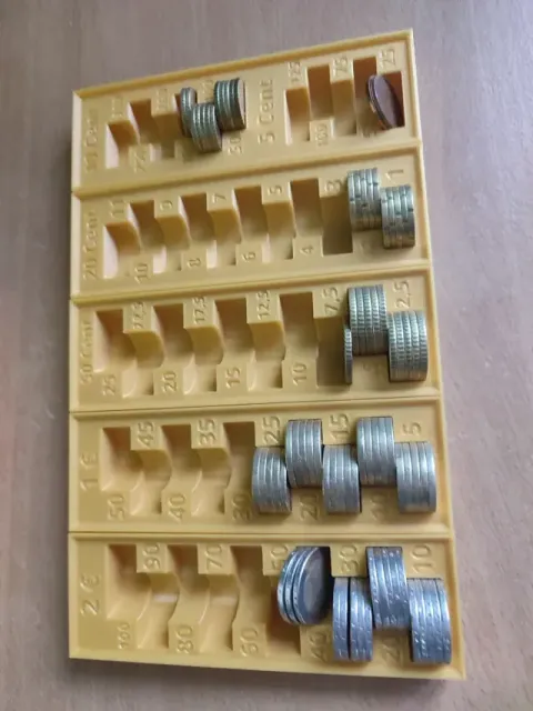 Euro coin organizer