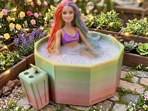 SpaLuxe - Luxury Round Hot Tub for Dolls (1:6)