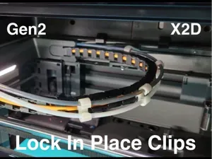 X2D PTFE Cable Chain Clips Gen2
