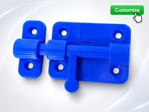 Customizable Slide-Bolt Latch