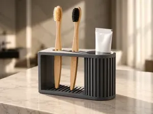 Ribbed Toothbrush Holder | Manual & Electric