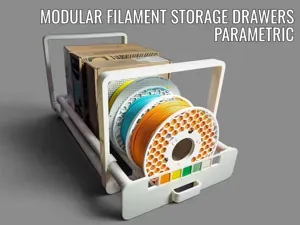 Modular Filament Storage Drawer V2 - Parametric