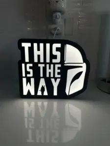 Mandalorian This Is The Way Light Box