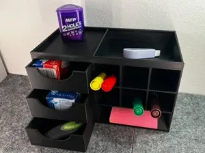 Ultimate Desk Organizer Block Drawers & Pen Holder
