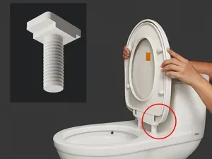 Toilet seat fixings M8 JIKA
