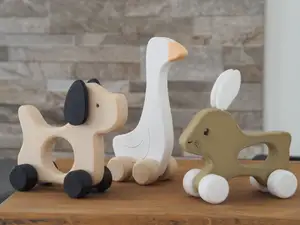 Set of animals on wheels
