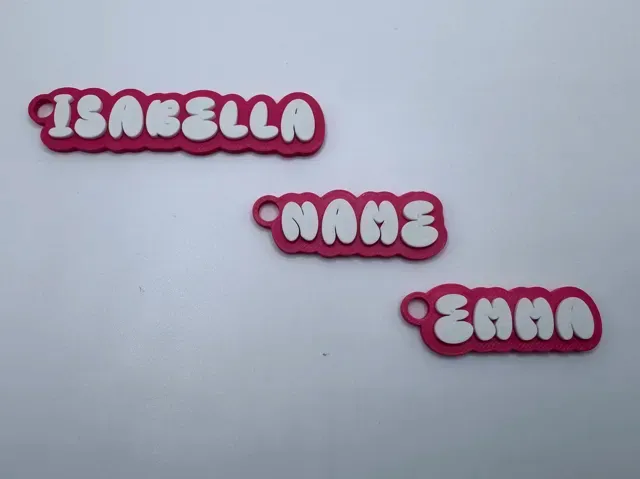 Cute Bubble Letter Font Custom Keychain Generator — Фото 7 из 7