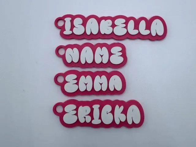 Cute Bubble Letter Font Custom Keychain Generator — Фото 2 из 7
