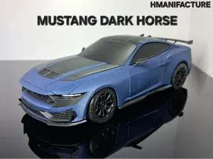 MUSTANG DARK HORSE 1/24 STEERING CAR SCALE MODEL