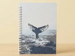 Whale in sea Notebook Cover