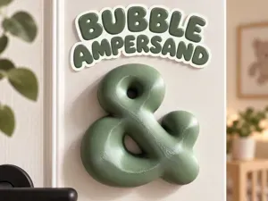 Bubble letter Ampersand (&) symbol