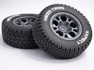 RC Short Course Tire + Rim (1:10 Scale, Off-road)