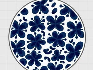 Mon Amie-inspirerade glasunderlägg