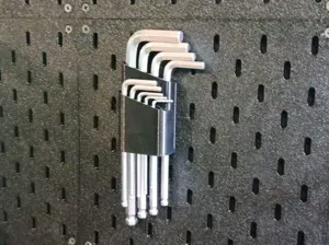 Hex key holder for skadis