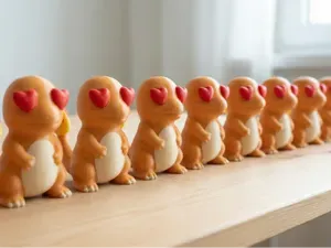 Charmander full colored in love for Valentines day