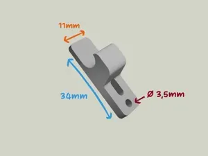 Mini Push-to-Open Latch Catch – Repair part
