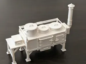 Field Cooking Stove - Realistic Miniature
