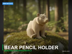 Bear Buddy Pencil Holder