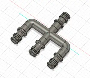 The Trident: A gardenhose splitter
