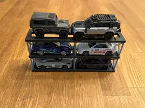 modular and stackable double 1/64 diorama garage
