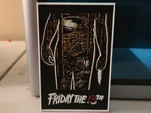 Friday the 13th Movie Poster - Hueforge Art