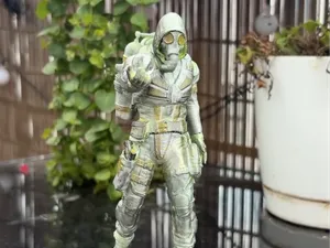 Stalker Figure with Artifact — Post-Apocalyptic