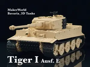 Tiger I Ausf. E Heavy Tank Remastered 1/35 Scale