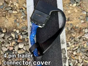 4-Pin Trailer Plug Cover – Tethered, 4 Sizes