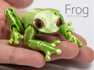 Tiny Flexi Frog Animal - Separated Colors Print