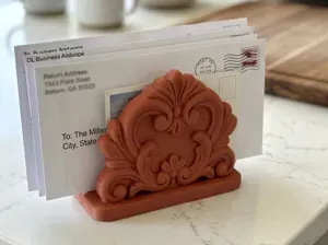 Vintage Baroque Mail & Letter Desk Organizer